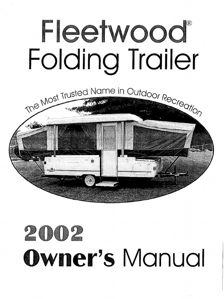 2002 Coleman Camper Manual PDF