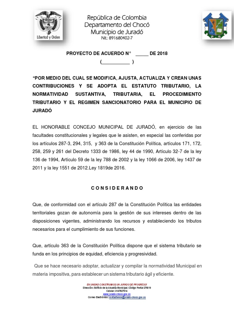 Estatuto Tributario Actualizado para Jurado Listo PDF Impuestos