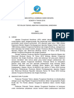 PEDOMAN KEPALA LEMBAGA SANDI NEGARA NOMOR 4 TAHUN 2016 Tentang PETUNJUK TEKNIS JABATAN FUNGSIONAL SANDIMAN