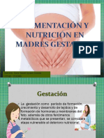 Alimentación y Nutrición en Madres Gestantes