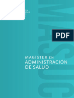 Magíster: Administración de Salud