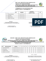 Jadwal Pembimbingan & Stase