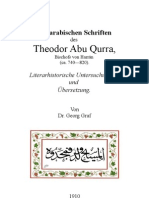 Abu-Qurrah, Deutsch-Übersetzung