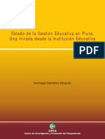 Estado de La Gestión Educativa en Piura-Una Mirada Desde La Gestión Educativa Santiago Gamboa