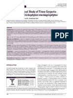 Muhilan Jegadeesan's Clinico-Etiological Study of Tinea Corporis: Emergence of Trichophyton Mentagrophytes