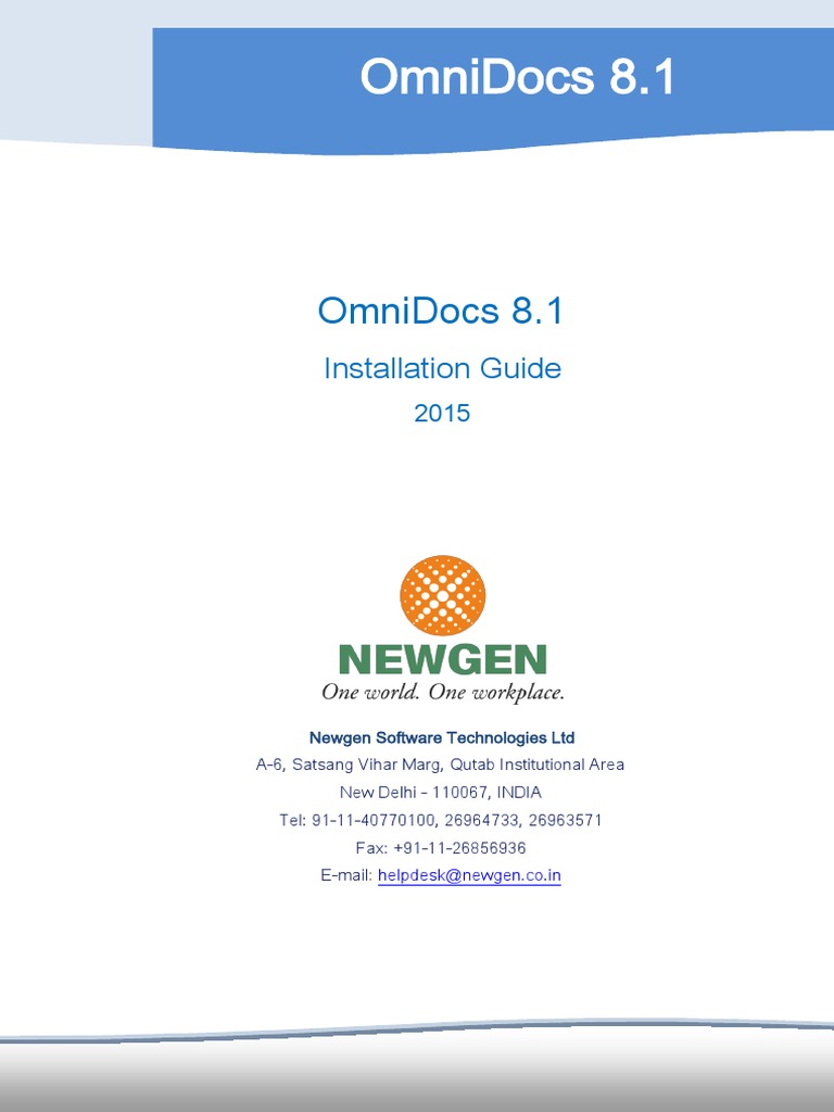 Omnidocs 8 1 Installation And Upgrade Manual Pdf Pdf Oracle