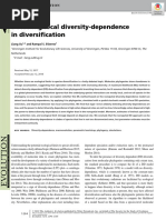 Detecting local diversity-dependence in diversification