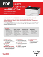 Canon ImageCLASS LBP212dw Brochure 