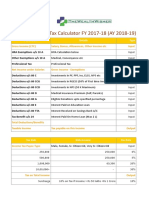 Income Tax Calculator FY 2017 18