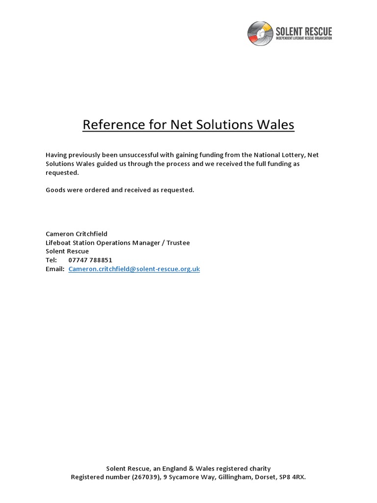 Net Solutions Reference.