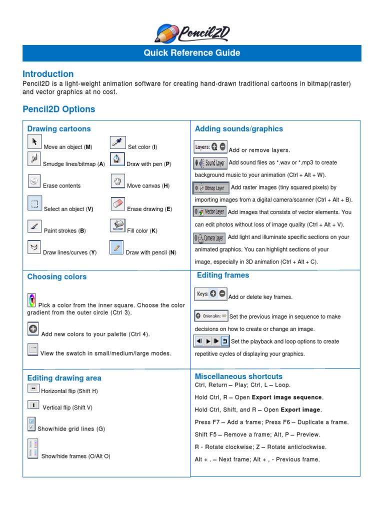 Pencil2D Animation Software Guide | PDF | Computer Graphics | Graphic ...