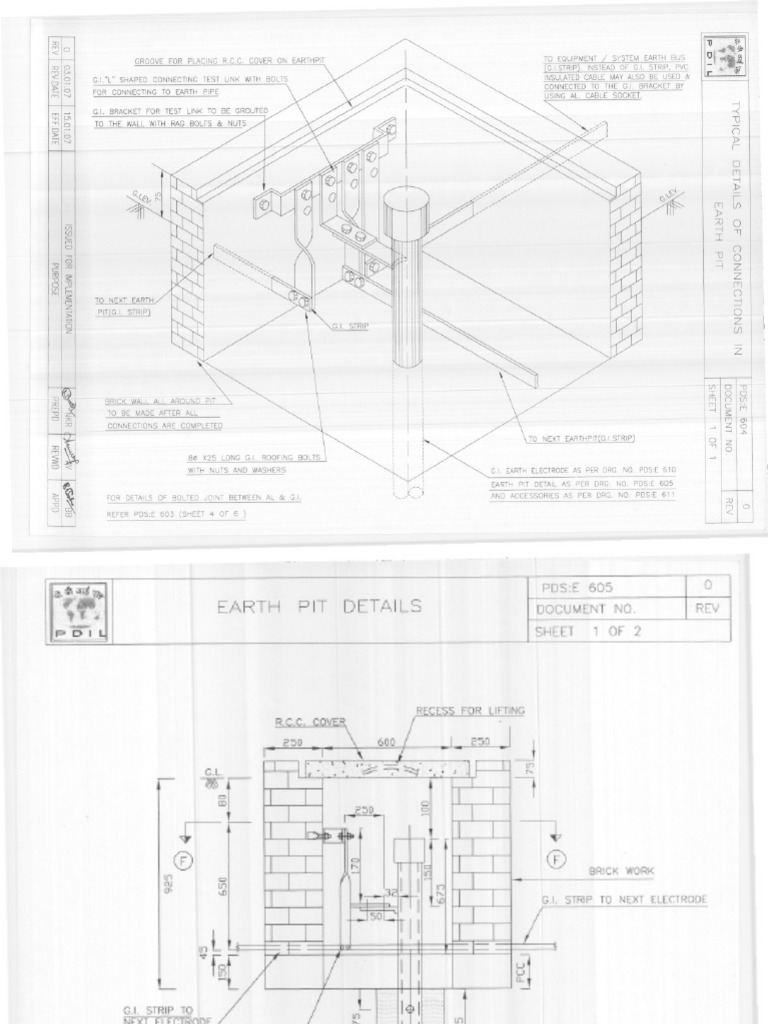 Earth Pit Drawings | PDF