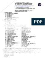 Daftar Susunan Acara Rapat Pembagian Tugas Mengajar 2018 - 2019