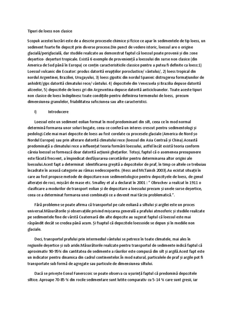Tipuri de Loess Non Clasice | PDF