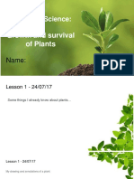 Biological Science - Plant Growth and Survival