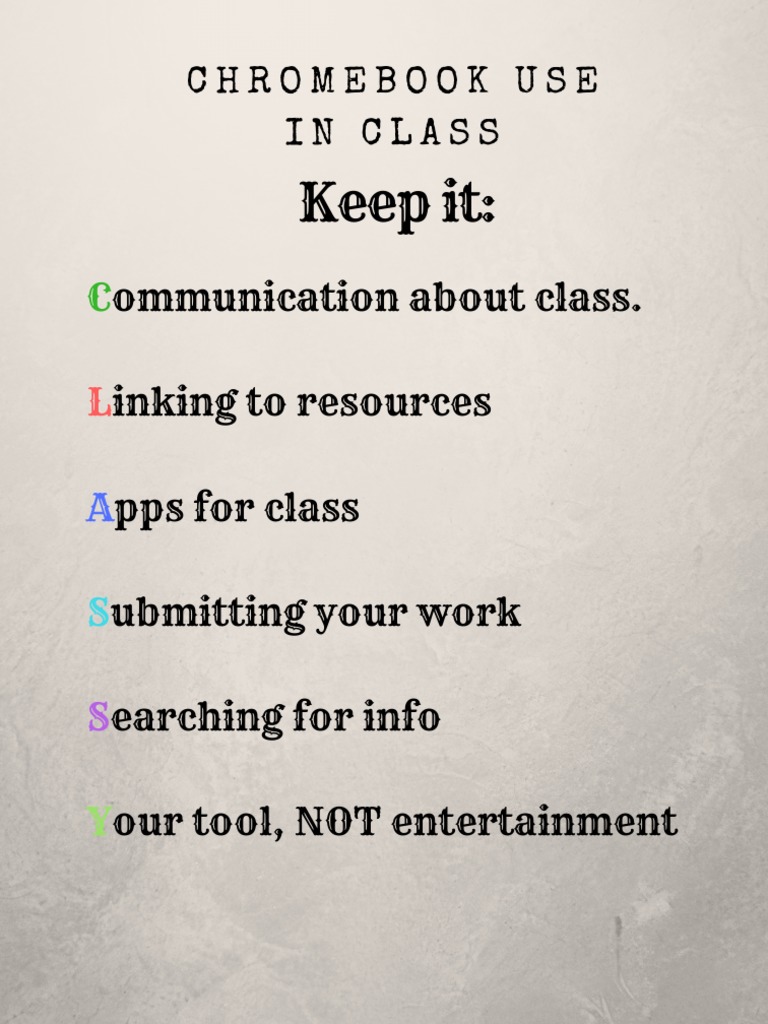 Chromebook Use Expectations PDF Mobile Computers Online Services