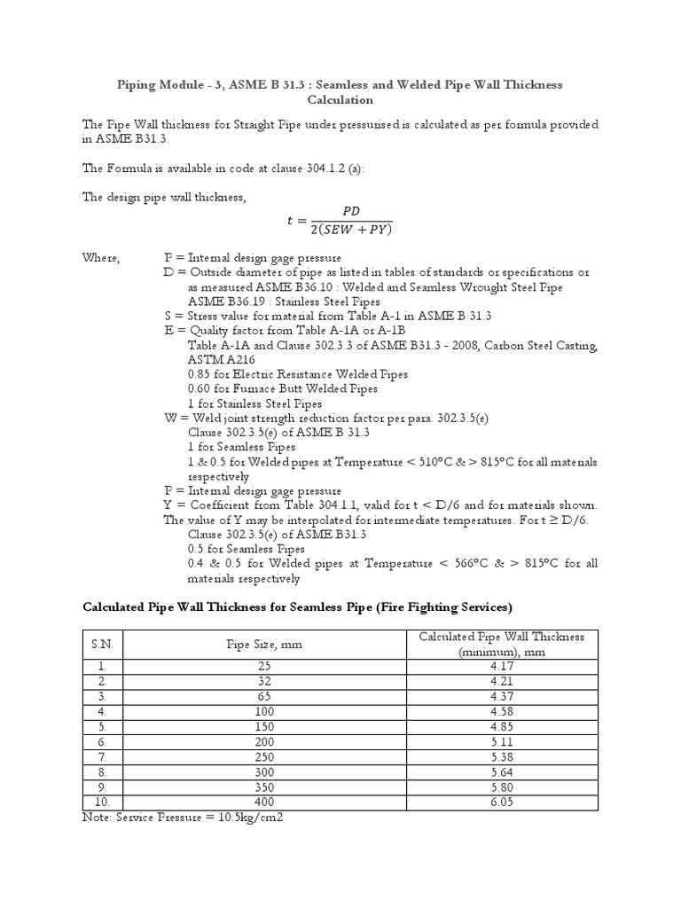 Piping Module 3, ASME B31.3 PDF Pipe (Fluid Conveyance) Welding