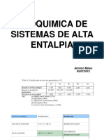 Geoquimica de Alta Entalpia 2012