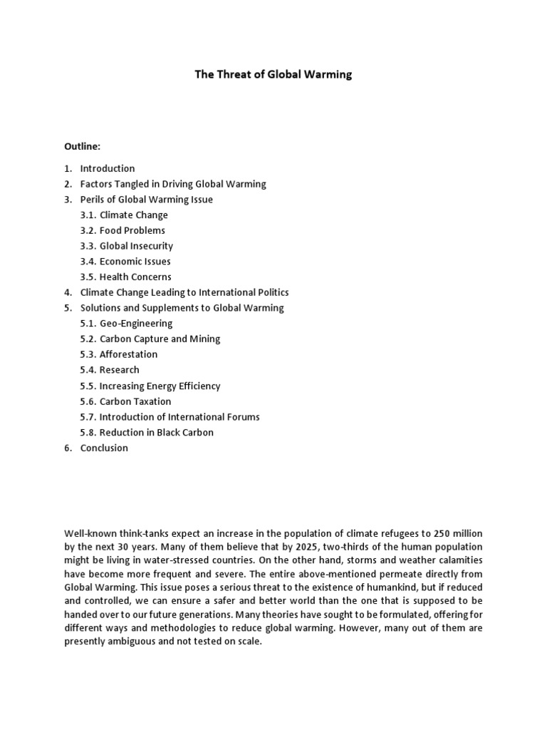 Climate Change Challenges in the Philippines | PDF | Global Warming ...