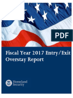 DHS 2017 Entry/Exit Overstay Report