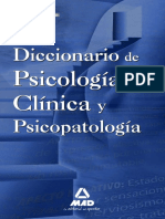 N2653 Diccionario de Psicologia Clinica y Psicopatologia PDF