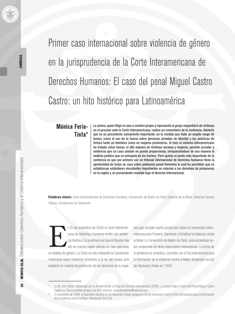 Derechos Humanos y Violencia de Género | PDF | La violencia contra las ...