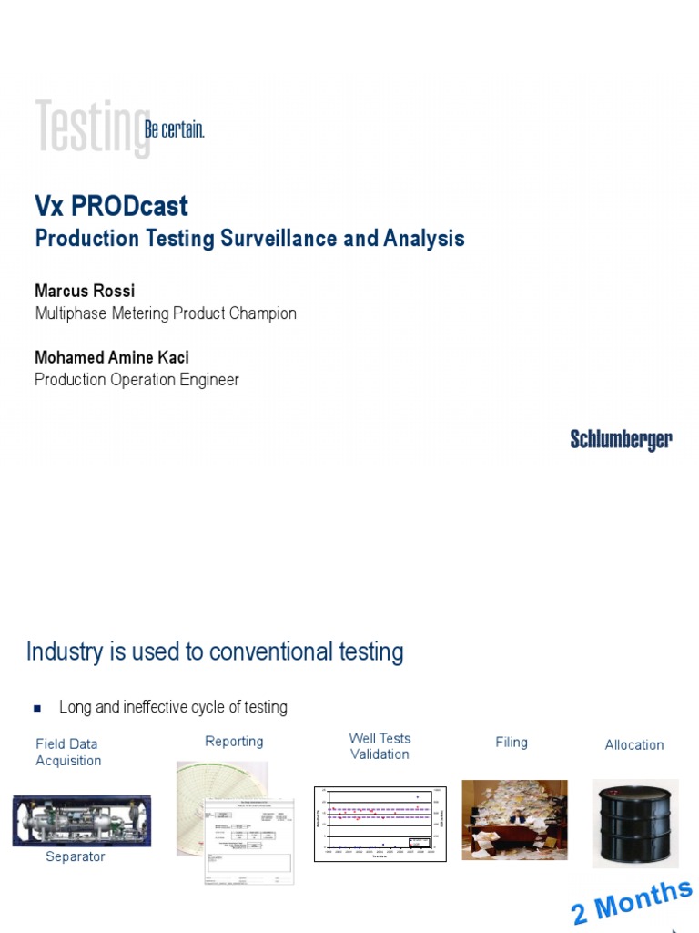 VX Prodcast: Production Testing Surveillance and Analysis | PDF | Flow ...