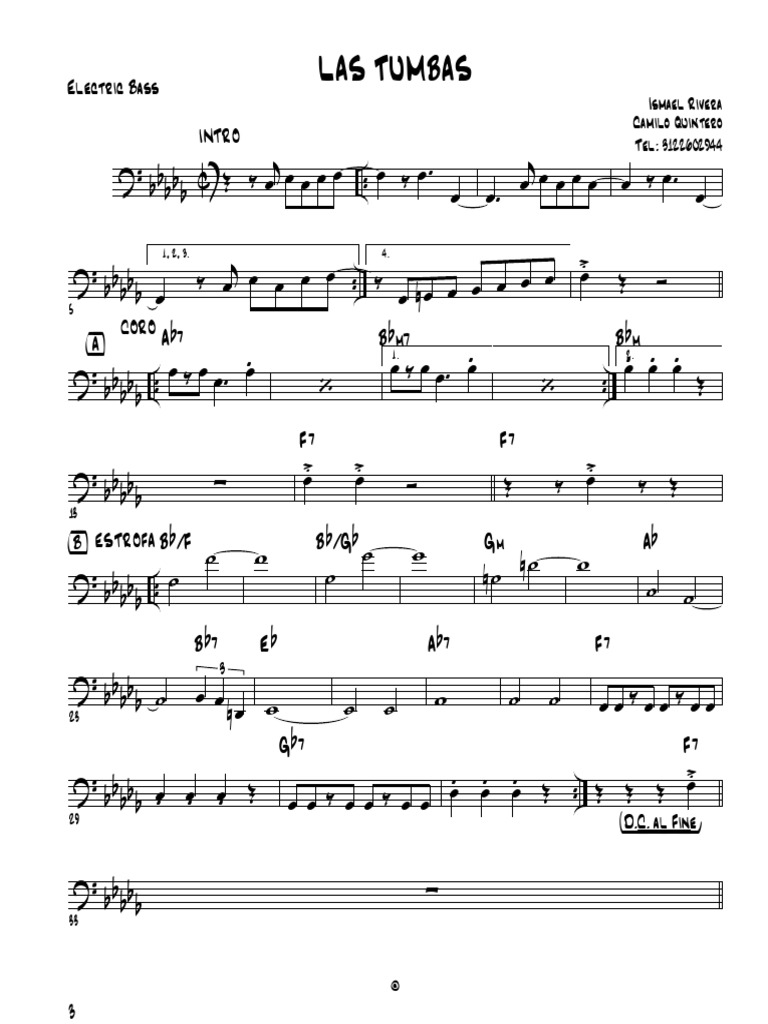 Las Tumbas Electric Bass