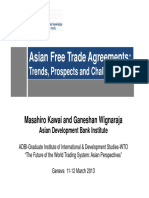 Asian Free Trade Agreements:: Trends, Prospects and Challenges