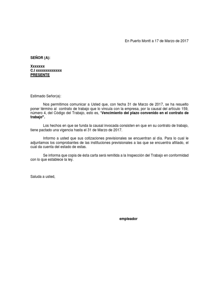 Vencimiento Contrato Plazo Fijo