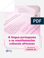 Língua portuguesa e manifestações culturais africanas