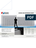 SSI Diagonal Projection Screen Size Reference