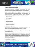 Evidencia 5 Documentos de Embarque