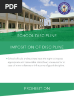 School Discipline Sta. Fe Stand-Alone Senior High School