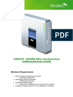 LINKSYS / SIPURA SPA-1xxx/2xxx/3xxx Configuration Guide: Minimum Requirements