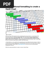 Use Conditional Formatting To Create A Gantt Chart