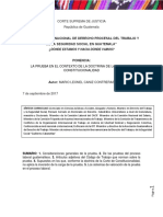 Doctrina de la CC sobre la Carga de  la Prueba, Lic. Leonel Caniz.pdf