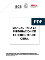 Manual para Integracion Exp. Sinfra