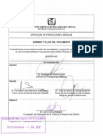 Procedimiento determinación necesidades control ropa hospitalaria