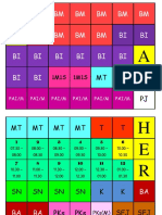 Daily schedule and activities document