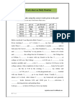 Describing Daily Routines PDF