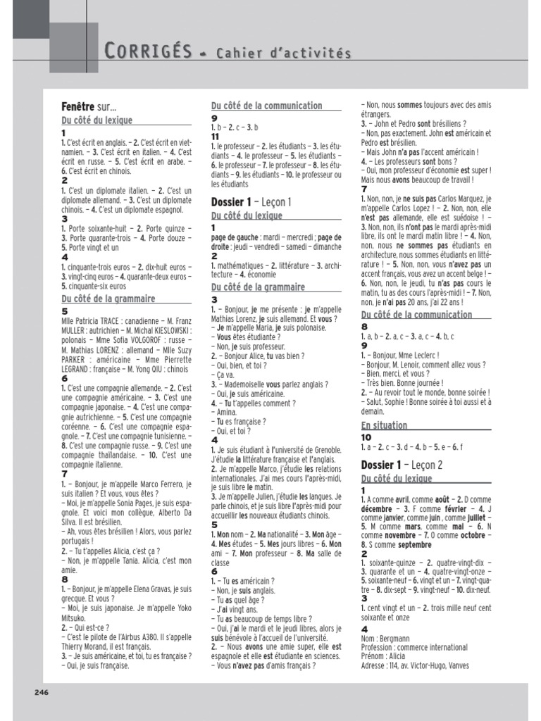 Oui Tres Bien Et Toi In French