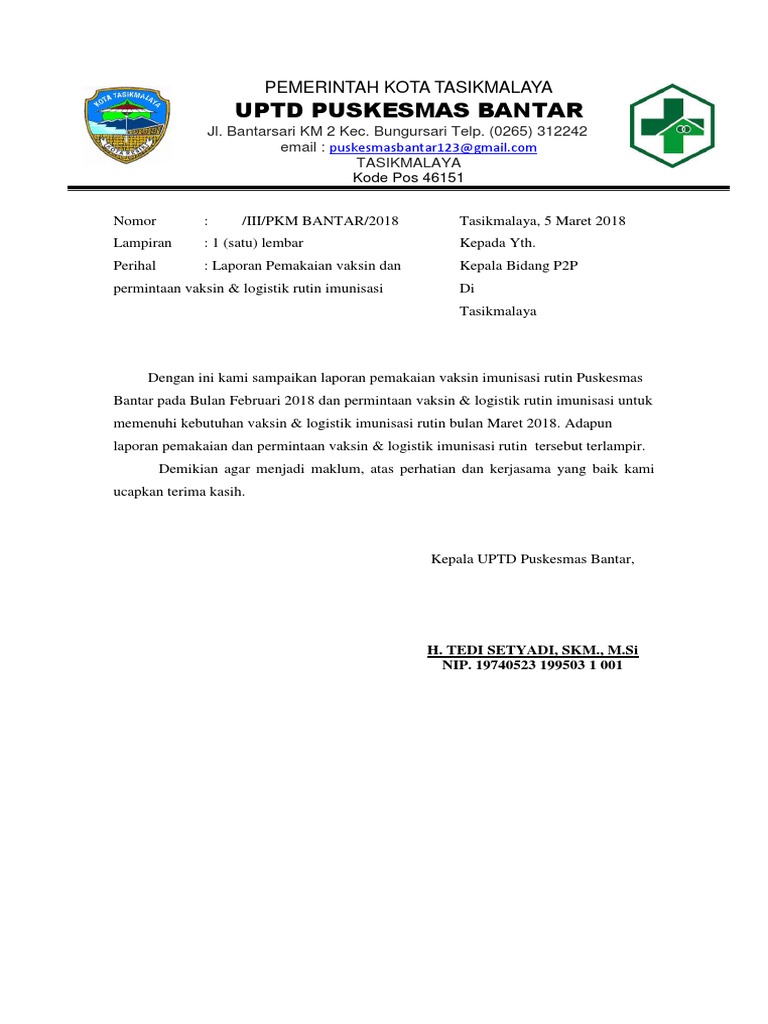 Surat Permohonan Vaksin Docx