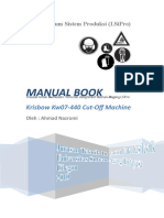 Manual Book Cut Off Machine