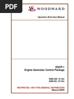 EGCP-1 Engine Generator Control Package: Operation (End User) Manual