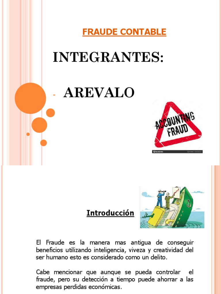 Fraude Contable | PDF | Contralor | Contabilidad