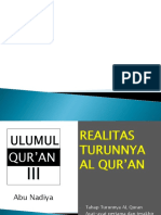 Realitas Turunnya al qur'an