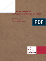 A Cura Da Literatura - Breve Encontro Intenso Da Psicanálise Com o Texto de Maria Gabriela Llansol