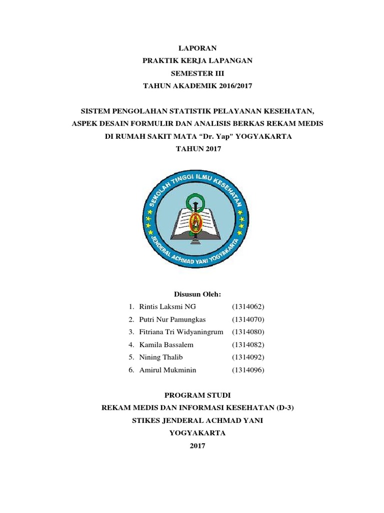 Contoh Laporan Pkl Jurusan Rekam Medis Pdf