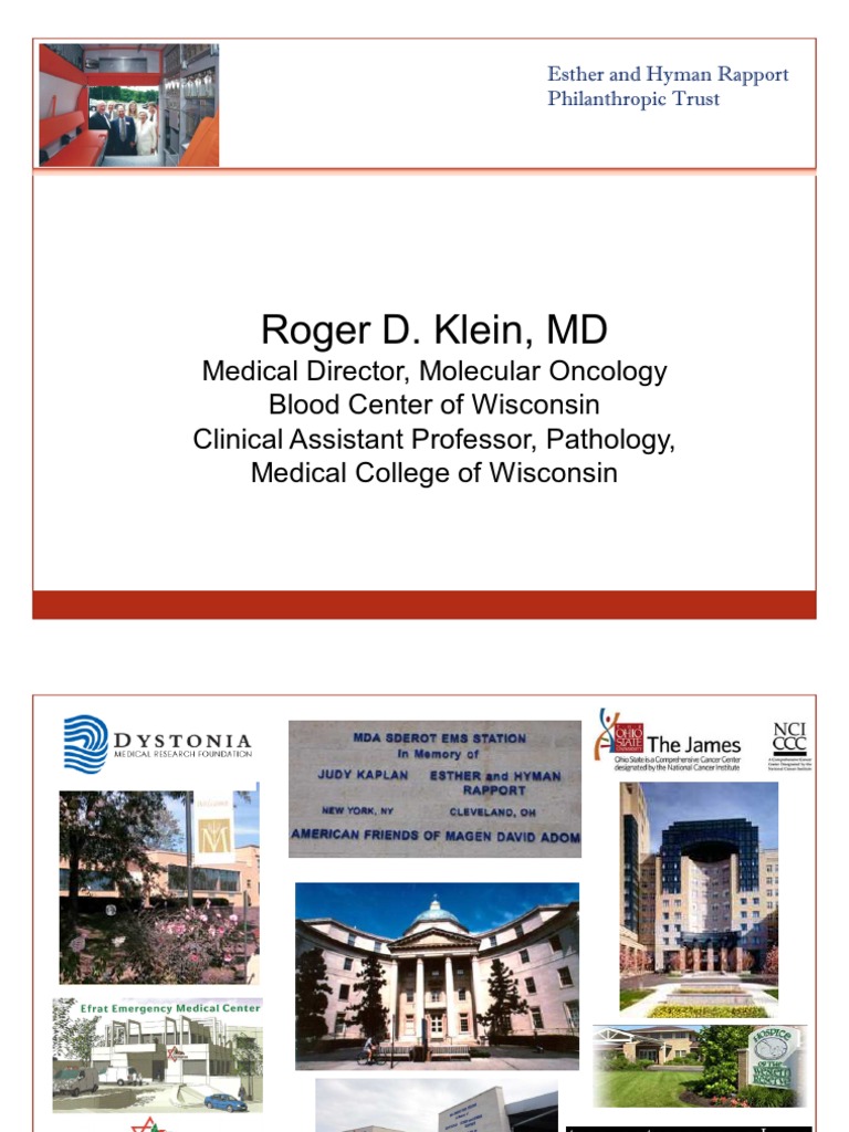Roger D. Klein, MD | PDF | Pathology | Medical Laboratory